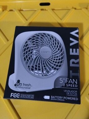 TREVA 5" Personal Fan - White